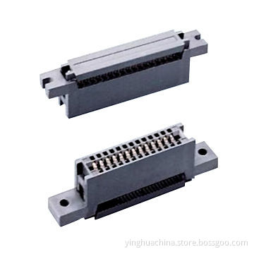 IDC Socket Connector Edge Card with Ear 2.54mm Pitch, with/without Strain Relief Fork Mounting Ear